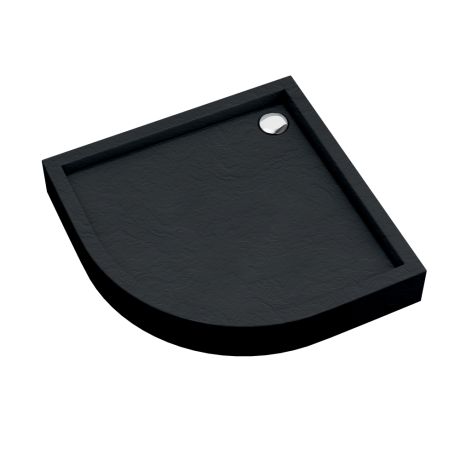 Przejdź do produktu Schedline Brodzik akrylowy zintegrowany z nośnikiem Stabilsound Plus® oraz obudową akrylową przeciągniętą do podłogi Favory Plus Black Stone 80x80x16 cm R55, półokrągły, Gwarancja 10 lat