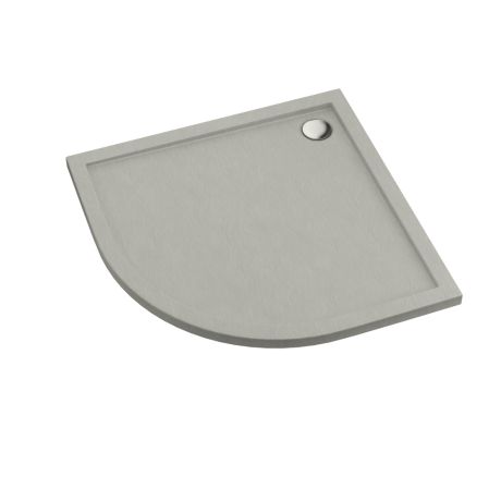 Przejdź do produktu Schedline Brodzik akrylowy Sharper Cement Stone 80x80x4,5 cm R55, półokrągły, Gwarancja 7 lat