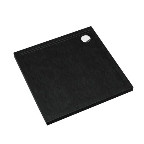 Przejdź do produktu Schedline Brodzik akrylowy Sharper Black Stone 90x90x4,5 cm, kwadratowy, Gwarancja 7 lat