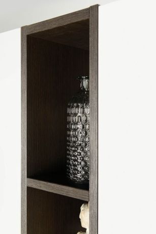 Przejdź do produktu ESPACE słupek wysoki, otwarty z półkami, 20x172x32cm, czarny mat