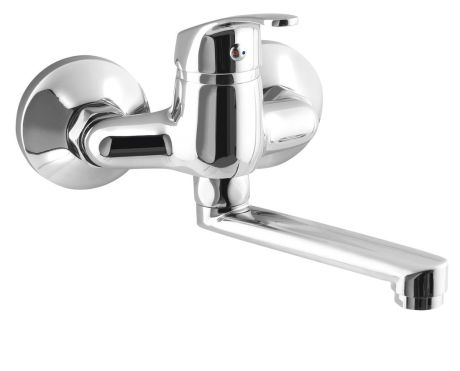 Przejdź do produktu AQUALINE 35 bateria ścienna, rozstaw 100mm, uchwyt płaski 120mm, chrom