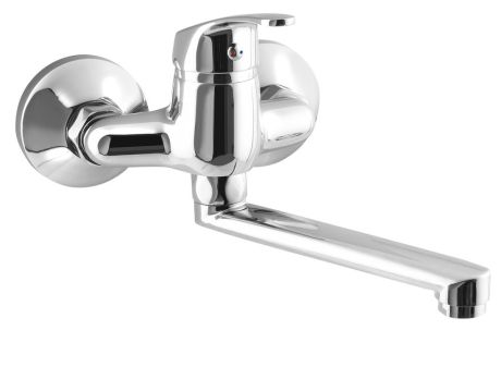 Przejdź do produktu AQUALINE 35 bateria ścienna, rozstaw 100mm, uchwyt płaski 160mm, chrom