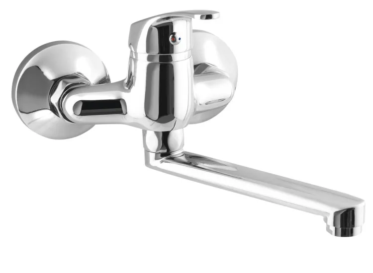 AQUALINE 35 bateria ścienna, rozstaw 100mm, uchwyt płaski 160mm, chrom
