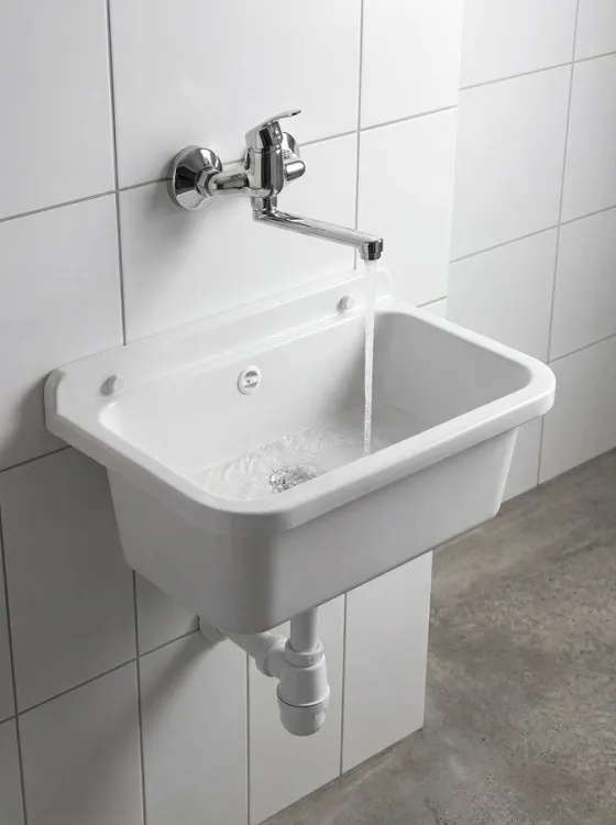 AQUALINE 35 bateria ścienna, rozstaw 100mm, uchwyt płaski 160mm, chrom