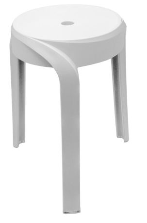 Przejdź do produktu STAN taboret łazienkowy, średnica 30cm, biały