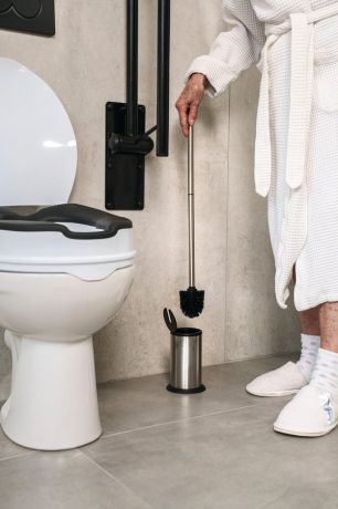 Przejdź do produktu HANDICAP WC szczotka, ekstra długi uchwyt 51cm, stal nierdzewna mat