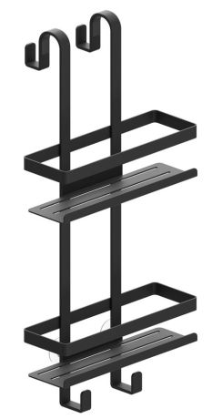 Przejdź do produktu MYLINE druciana półka prysznicowa 288x605x168mm, czarny mat