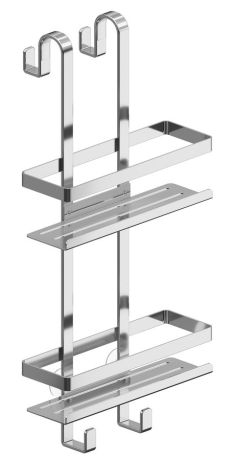 Przejdź do produktu MYLINE druciana półka prysznicowa 288x605x168mm, stal nierdzewna polerowana