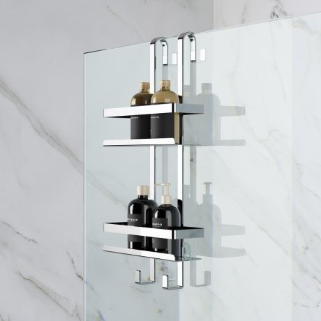 Przejdź do produktu MYLINE druciana półka prysznicowa 288x605x168mm, stal nierdzewna polerowana