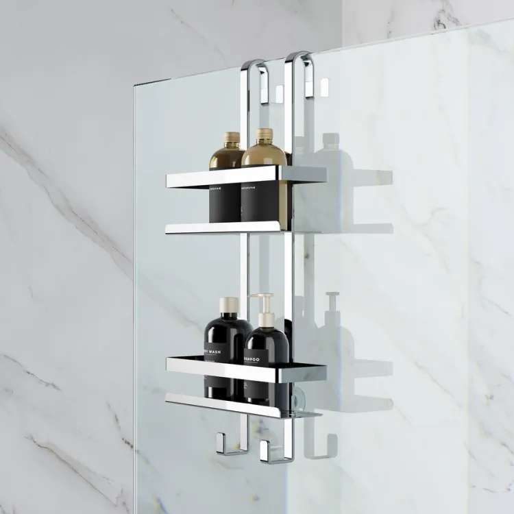 MYLINE druciana półka prysznicowa 288x605x168mm, stal nierdzewna polerowana