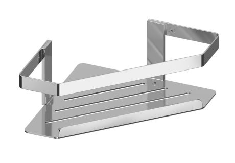 Przejdź do produktu MYLINE półka narożna do kabiny prysznicowej, 214x90x214mm, stal nierdzewna polerowana