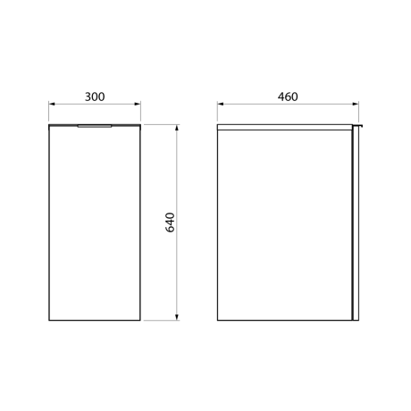 Przejdź do produktu CIRASA szafka dolna 30x64x46cm, kosz na pranie, sosna rustykalna