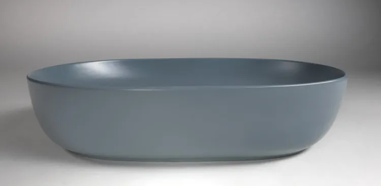 ARDEA ceramiczna umywalka nablatowa, 60,5x41,5cm, siena