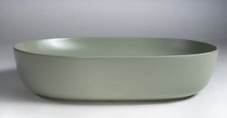 ARDEA ceramiczna umywalka nablatowa, 60,5x41,5cm, verde