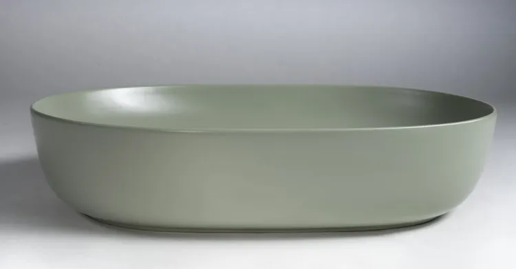 ARDEA ceramiczna umywalka nablatowa, 60,5x41,5cm, verde