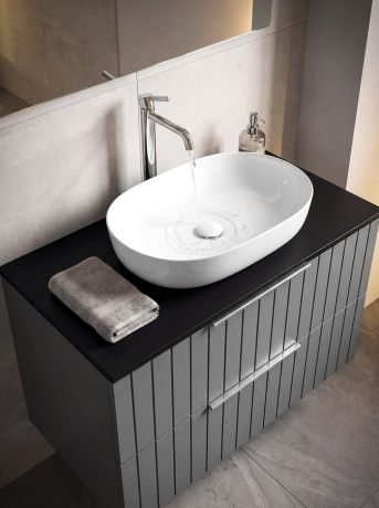 Przejdź do produktu ARDEA ceramiczna umywalka nablatowa, 60,5x41,5cm, biały