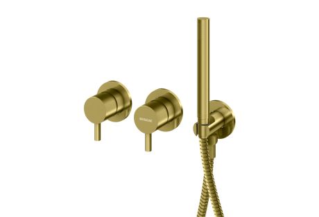 Przejdź do produktu Złota bateria wannowa podtynkowa Kohlman Axel Gold QW260AGDB + dowolna słuchawka SP