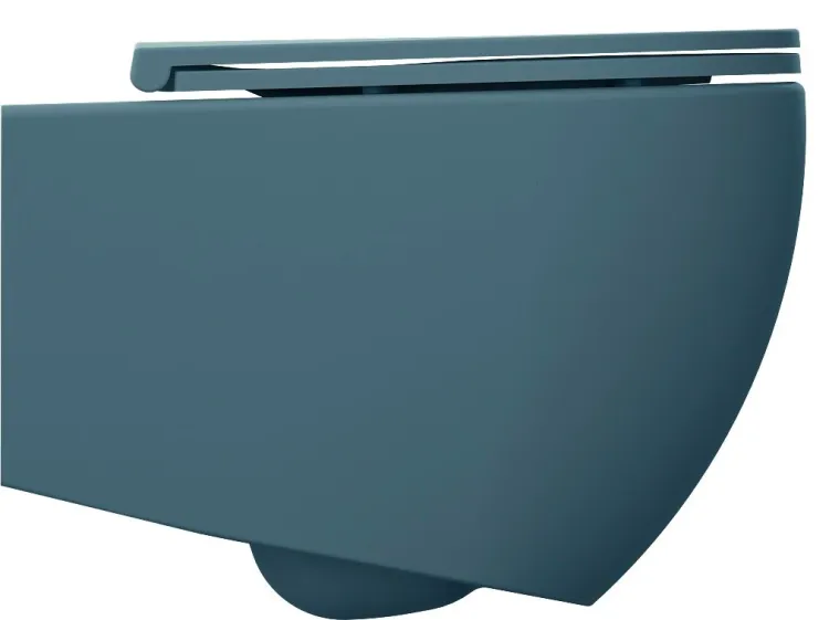 INFINITY miska WC wisząca, Rimless, 36,5x53cm, petrol mat