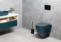 INFINITY miska WC wisząca, Rimless, 36,5x53cm, petrol mat
