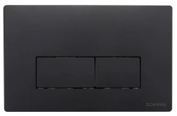 SCHWAB PLUTO przycisk spłuczki, 247x160 mm, czarny mat
