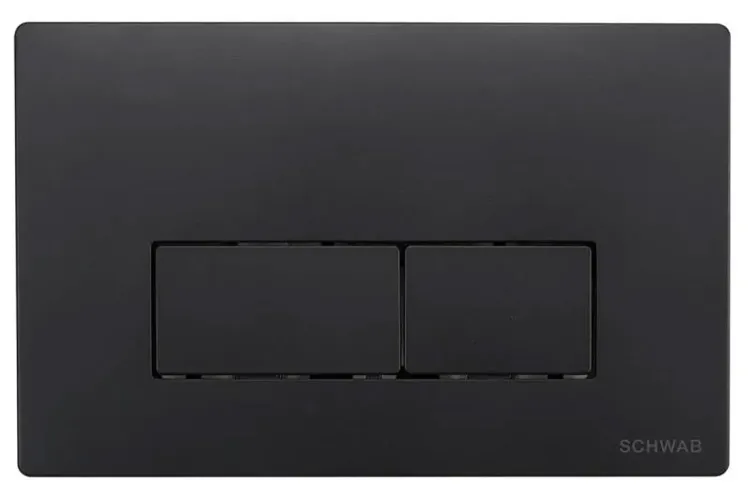 SCHWAB PLUTO przycisk spłuczki, 247x160 mm, czarny mat