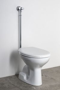 TEMPOR samozamykający ścienny zawór WC, chrom