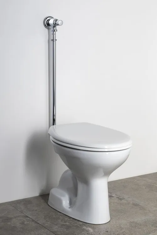 TEMPOR samozamykający ścienny zawór WC, chrom