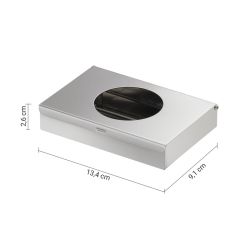 Zasobnik na torebki papierowe 134x26x90 mm, stal nierdzewna mat