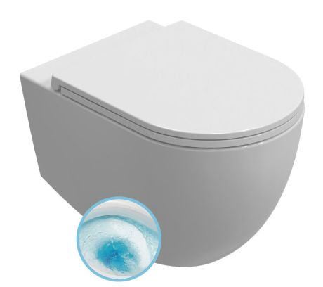 Przejdź do produktu INFINITY miska WC wisząca, Vortex Rimless, 36,5x53cm, biały