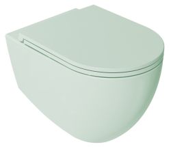 INFINITY miska WC wisząca, Rimless, 36,5x53cm, mint