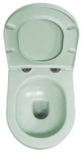 INFINITY miska WC wisząca, Rimless, 36,5x53cm, mint