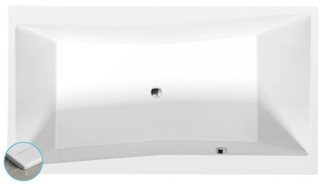 Przejdź do produktu QUEST SLIM wanna prostokątna 190x100x49cm, biały