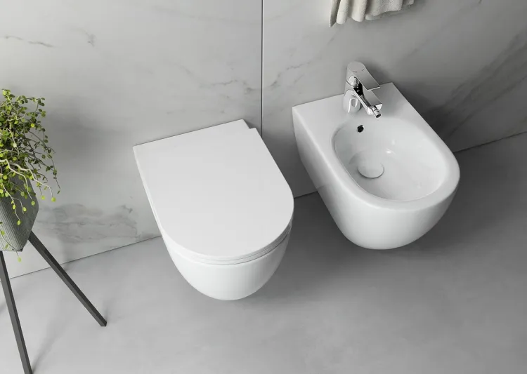 INFINITY miska WC wisząca, Rimless, 36,5x53cm, biały