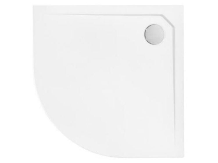  Brodzik półokrągły płaski 80x80x2 cm Asco Ultraslim 80