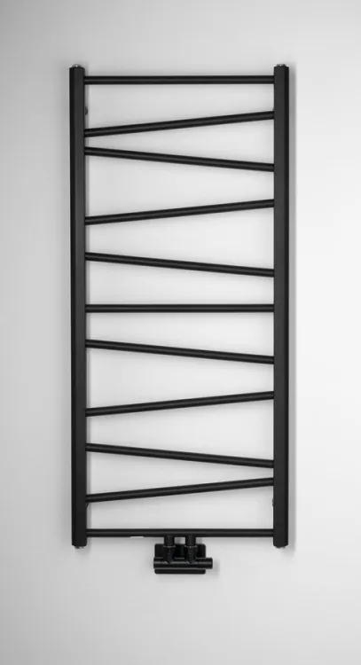 ANNALISA grzejnik łazienkowy 500x1095mm, czarny mat