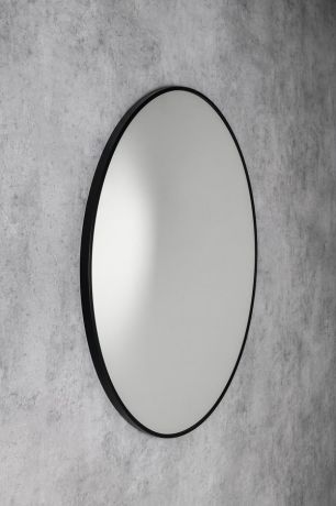 Przejdź do produktu AROWANA okrągłe lustro w ramie średnica 40cm, czarny mat