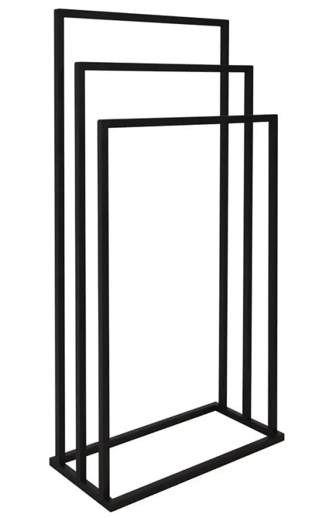 Stojak na ręczniki 450x860x210mm, czarny mat