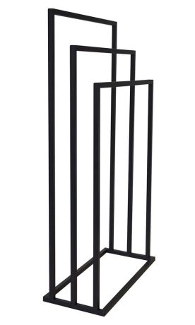 Przejdź do produktu Stojak na ręczniki 450x860x210mm, czarny mat