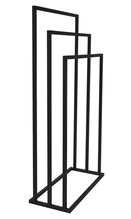 Stojak na ręczniki 450x860x210mm, czarny mat
