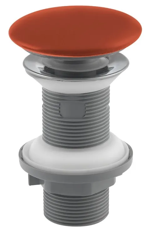 Odpływ umywalkowy 5/4", klik-klak, korek ceramiczny, 20-70mm, terracotta
