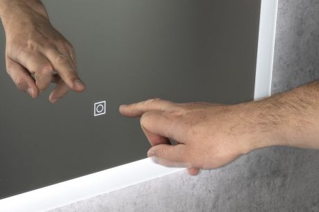Przejdź do produktu FAGO lustro z oświetleniem LED 80x60cm, czujnik dotykowy, ściemnialne