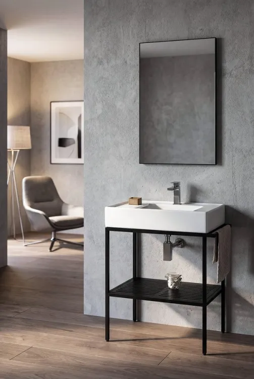 ARYA konsola pod umywalkę 680x850x450mm, czarny