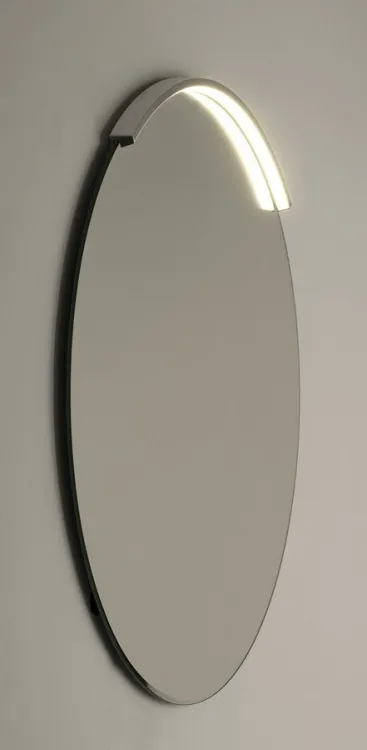MOON LED oświetlenie 6,5W, 230V, 431x12x22mm, R300mm, chrom