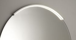 MOON LED oświetlenie 6,5W, 230V, 431x12x22mm, R300mm, chrom