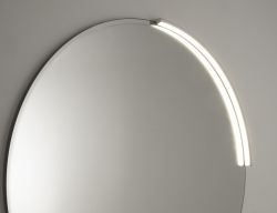 MOON LED oświetlenie 8,8W, 230V, 573x12x22mm, R400mm, chrom