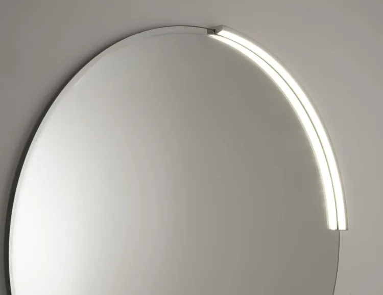 MOON LED oświetlenie 8,8W, 230V, 573x12x22mm, R400mm, chrom