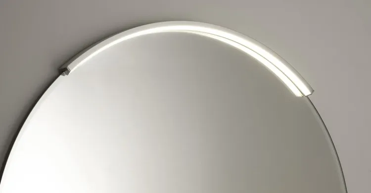 MOON LED oświetlenie 8,8W, 230V, 573x12x22mm, R400mm, chrom