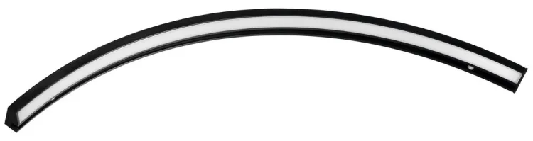 MOON LED oświetlenie 6,5W, 230V, 431x12x22mm, R300mm, czarny mat