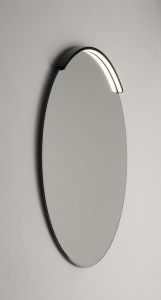 MOON LED oświetlenie 6,5W, 230V, 431x12x22mm, R300mm, czarny mat