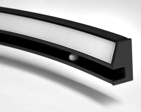 Przejdź do produktu MOON LED oświetlenie 7,5W, 230V, 502x12x22mm, R350mm, czarny mat